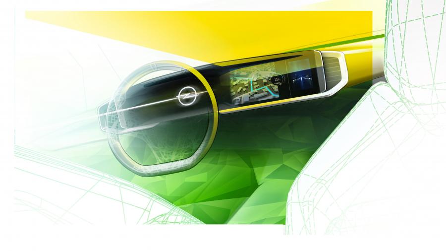 Эскиз Opel Mokka-e 2020 года  (фото 14 из 17)